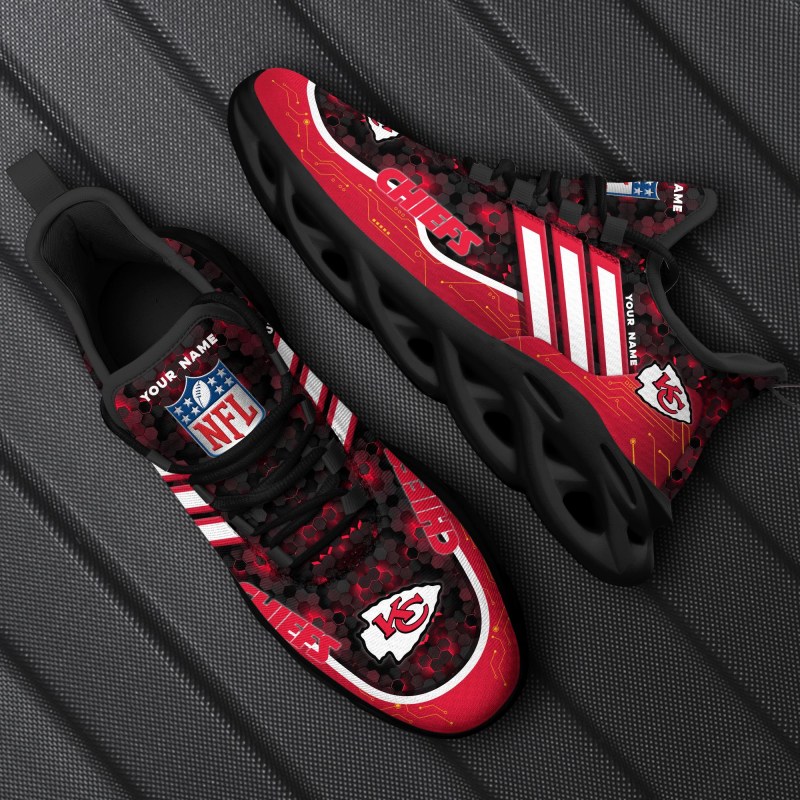 Kansas City Chiefs Personalized Yezy Running Sneakers