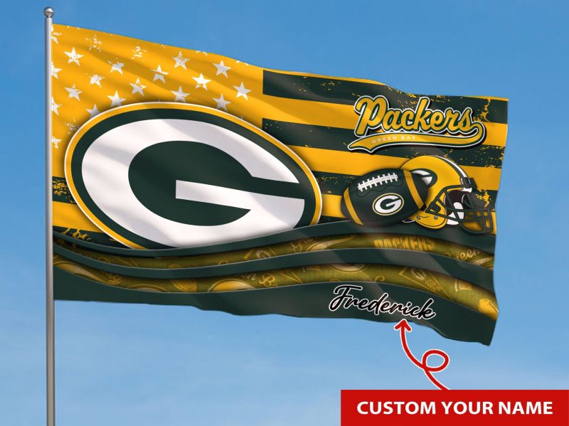 Green Bay Packers Personalized Flag 2