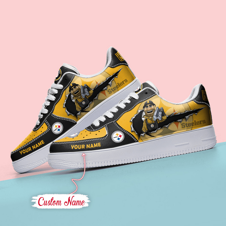 Pittsburgh Steelers Custom Name Sneakers
