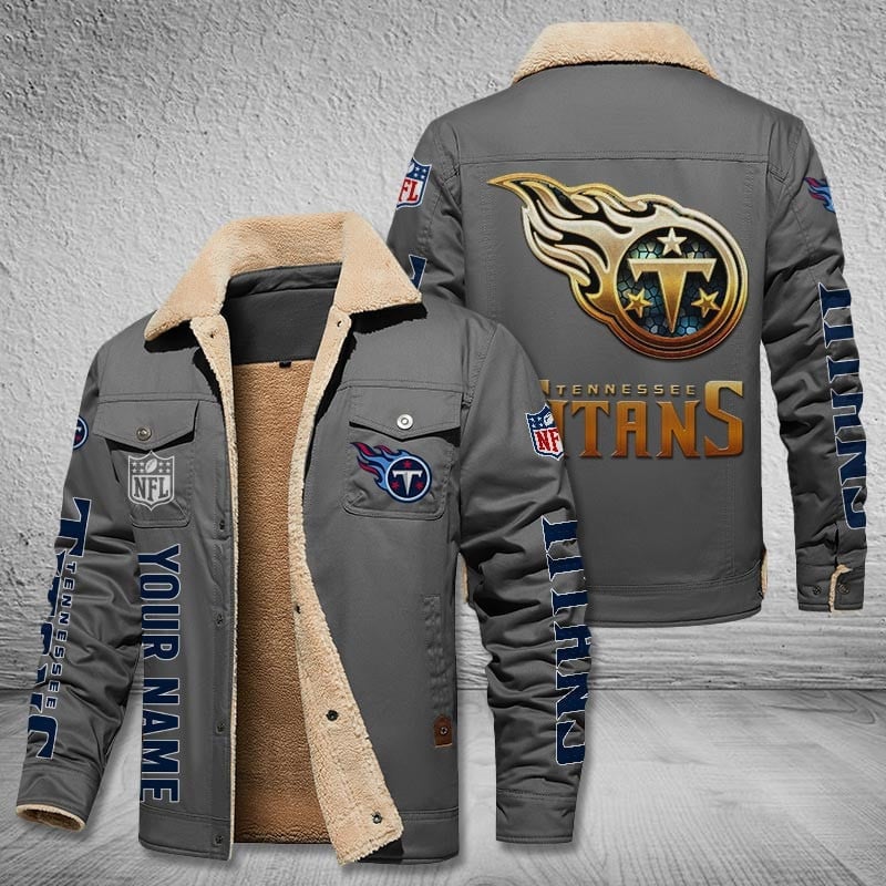 Tennessee Titans Fleece Bomber Jacket Image 3