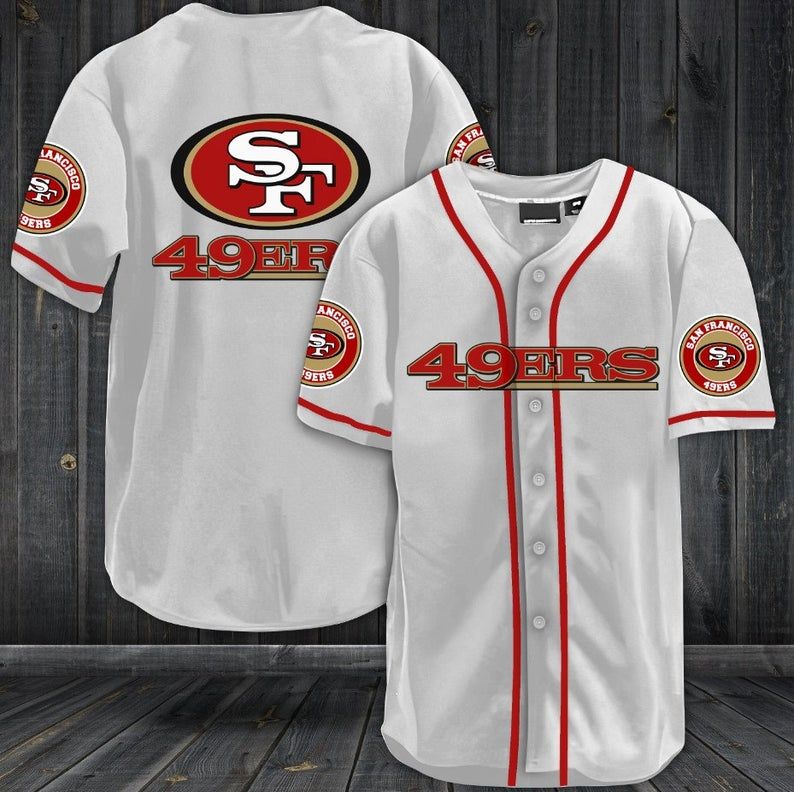 San Francisco 49ers Baseball Jersey Shirt