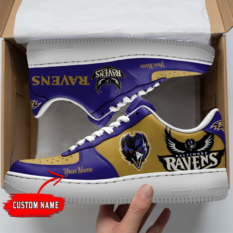 Baltimore Ravens Personalized AF1 Shoes