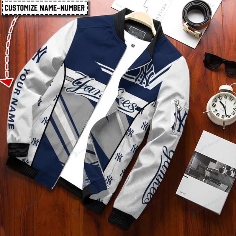 New York Yankees Bomber Jacket Side View