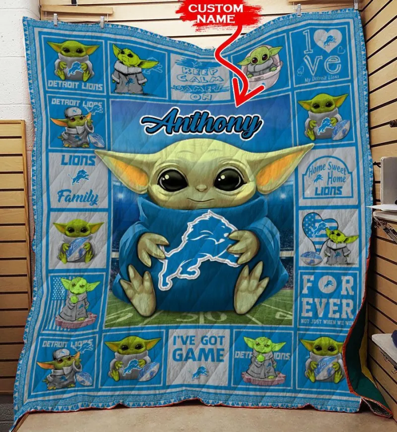 Detroit Lions Fan Quilt - Premium Quality