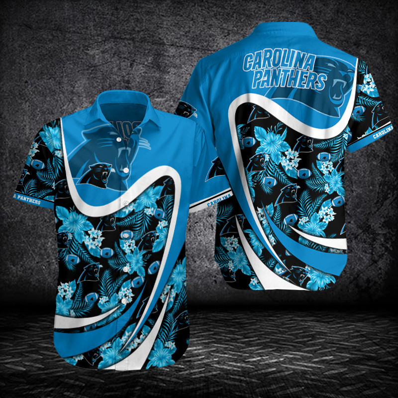 Sizing Chart for Carolina Panthers Button Shirt BB480