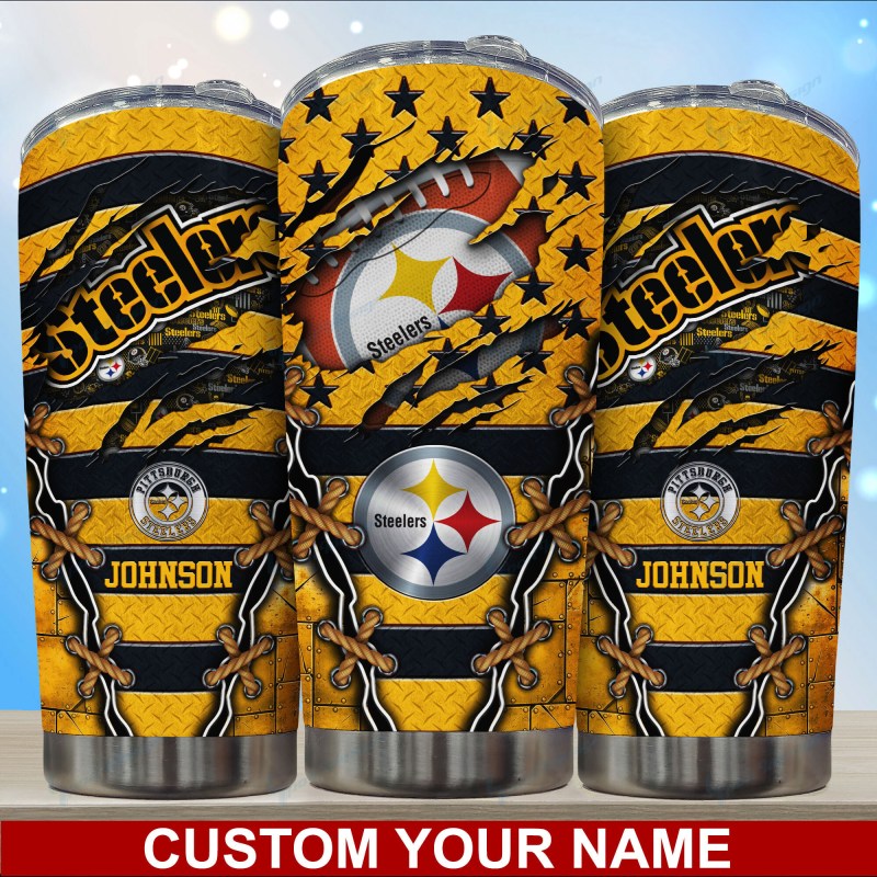 Pittsburgh Steelers Personalized Tumbler Image 2