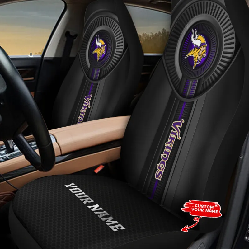 Minnesota Vikings Personalized Car Seat Cover
