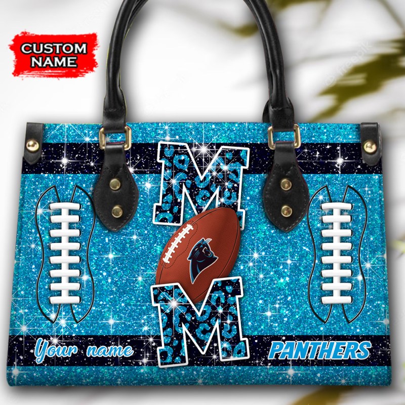 Carolina Panthers Leather Hand Bag - Image 2