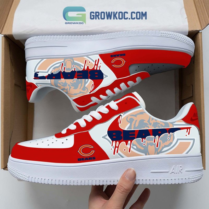 Chicago Bears Personalized Shoes Back View