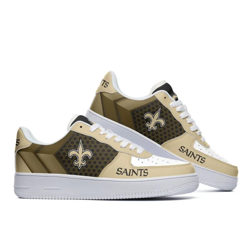 New Orleans Saints AF1 Shoes - Top View