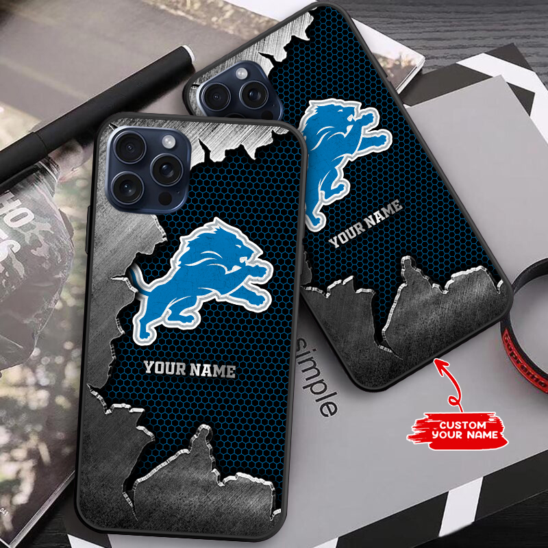 Detroit Lions Personalized Phone Case Image 1