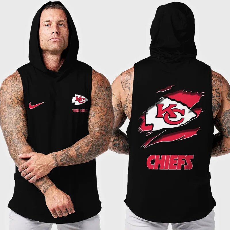 Kansas City Chiefs Men's Workout Hooded Tank Top