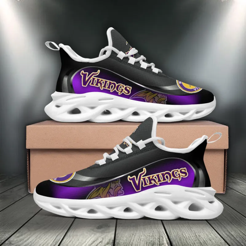 Minnesota Vikings Yezy Running Sneakers - Image 1