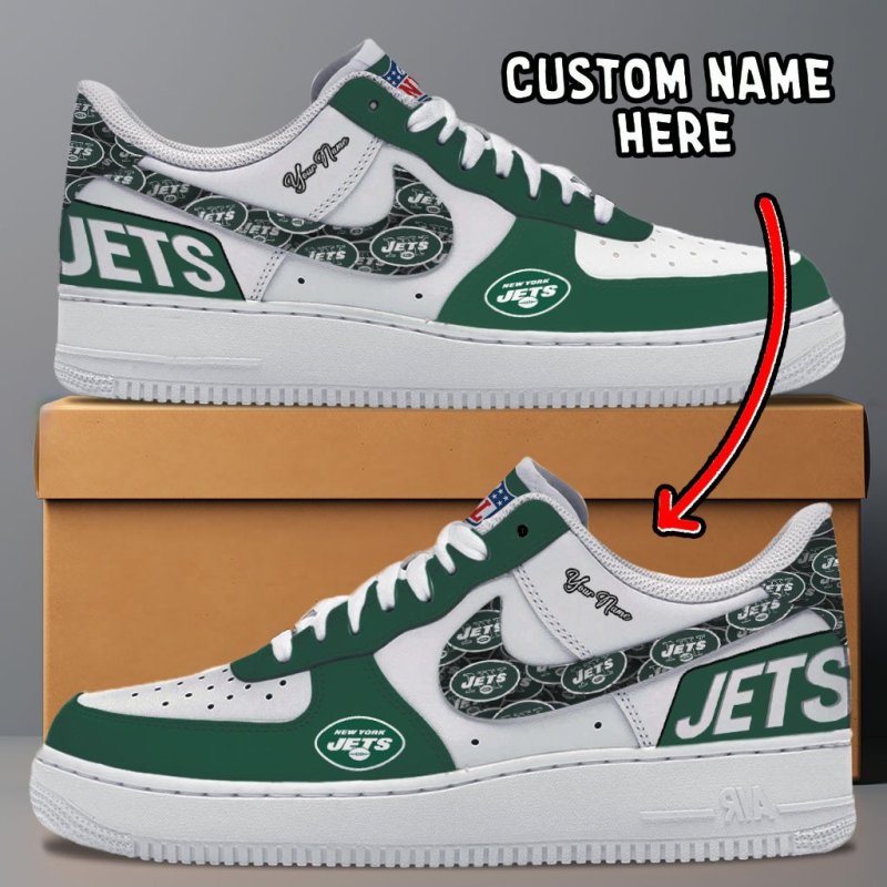 New York Jets Personalized AF1-1 Shoes