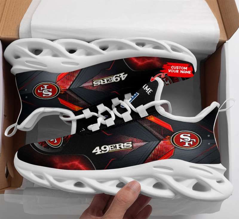 San Francisco 49ers Personalized Yezy Running Sneakers