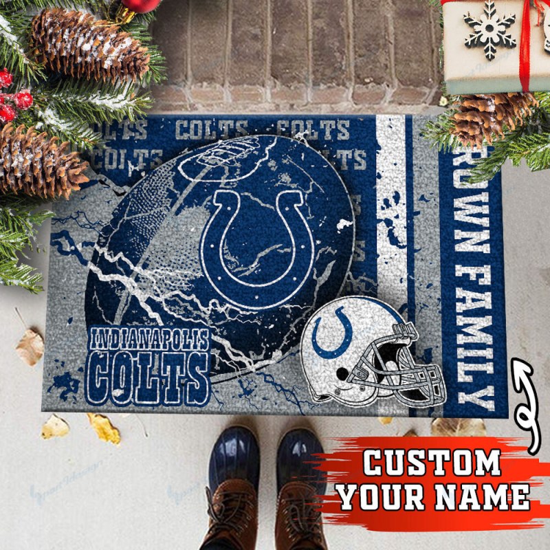 Indianapolis Colts Personalized Doormat