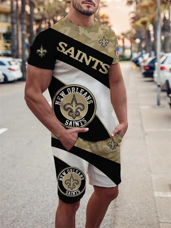 New Orleans Saints T-Shirt and Shorts