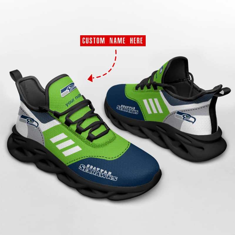 Seattle Seahawks Personalized Yezy Running Sneakers 1