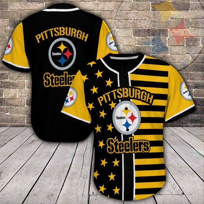 Pittsburgh Steelers Baseball Jersey Shirt