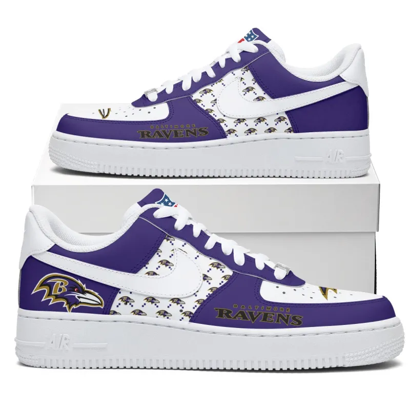 Baltimore Ravens Sneakers Side View