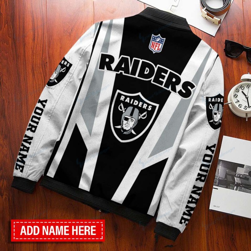 Las Vegas Raiders Personalized Bomber Jacket