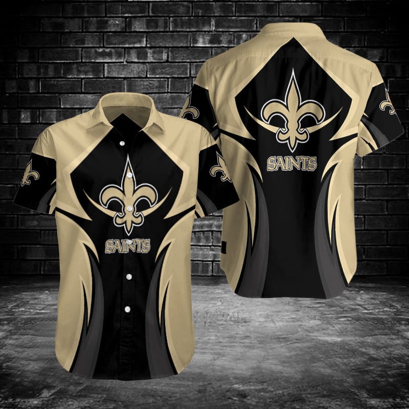 Sizing Chart for New Orleans Saints Button Shirt BG633