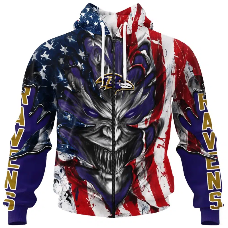 Baltimore Ravens All Over Hoodie