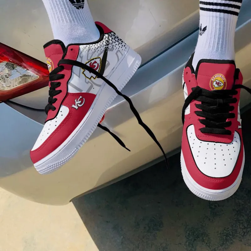 Kansas City Chiefs AF1 Shoes Back View
