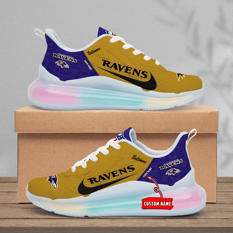 Baltimore Ravens Rainbow Cushion Running Shoes Image 2