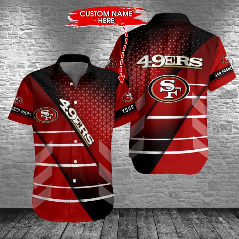 San Francisco 49ers Personalized Button Shirt Sizing Chart