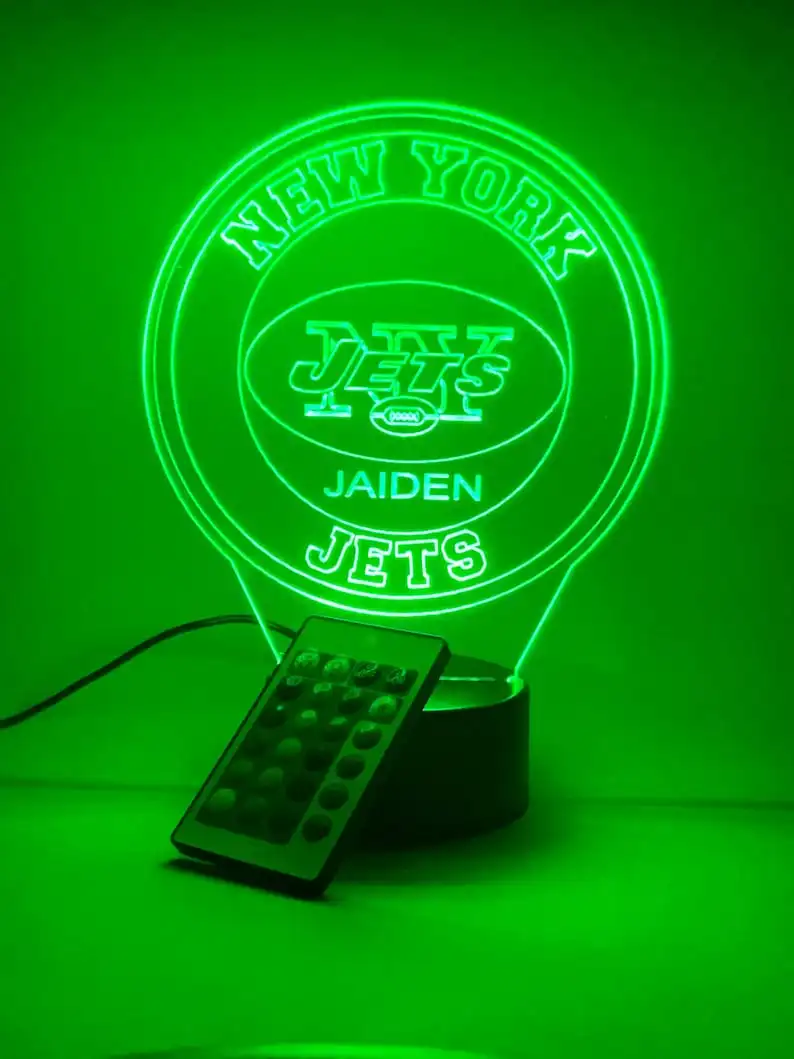 New York Jets Personalized 3D Lamp