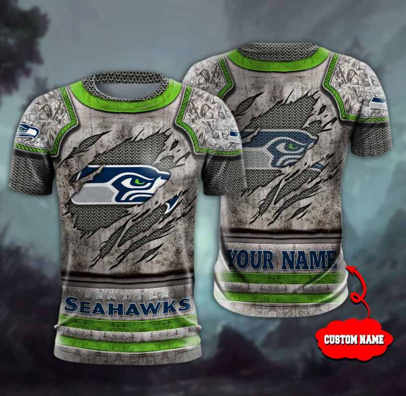 Seattle Seahawks Personalized Ugly Christmas Sweater
