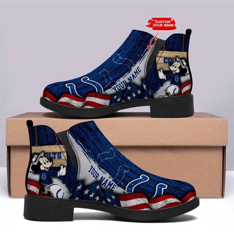 Indianapolis Colts Personalized Comfort & Fashion Short Boots
