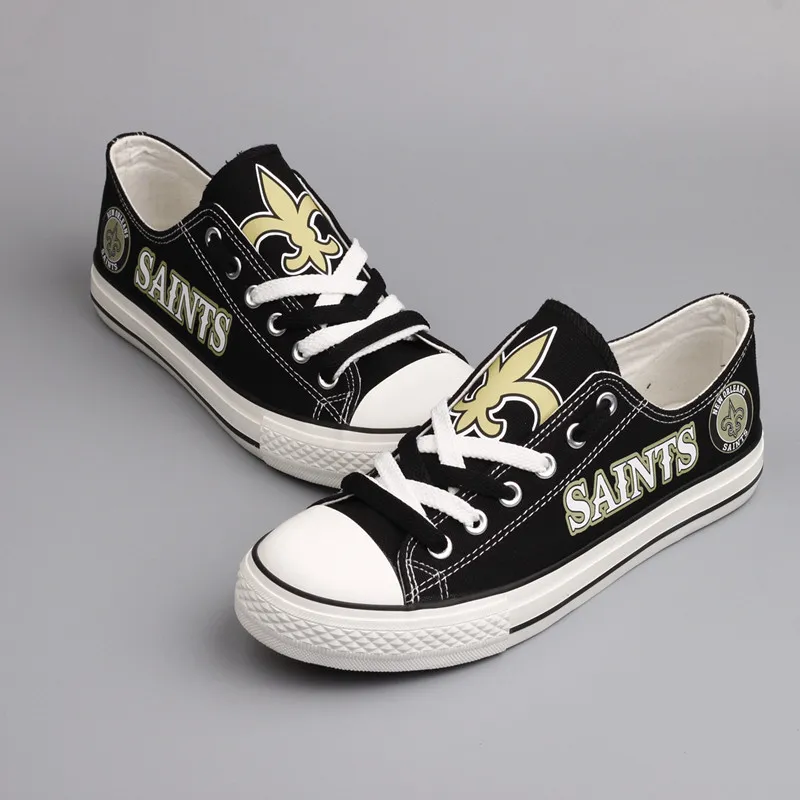 New Orleans Saints New Low Top Sneakers Back View