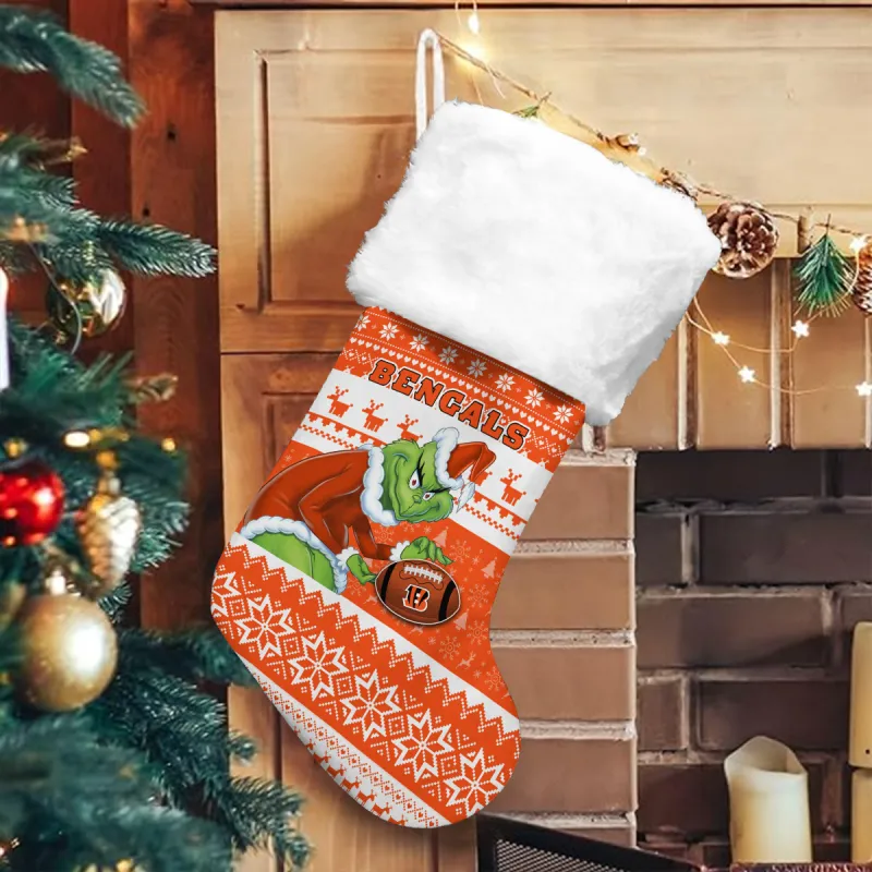 Cincinnati Bengals Ugly Christmas Socks - Image 2
