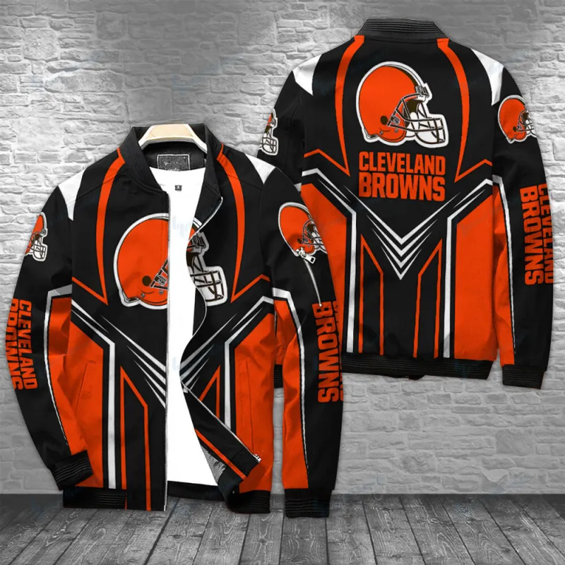 Cleveland Browns Bomber Jacket Front