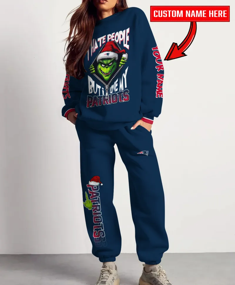 New England Patriots Ugly Christmas Sweater and Sweatpants