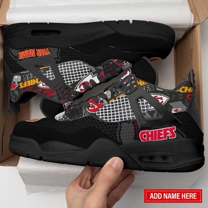 Kansas City Chiefs Personalized AJ4 Sneaker 5