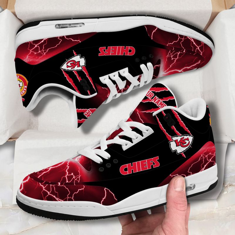 Kansas City Chiefs Basic Leather JD03 Shoes
