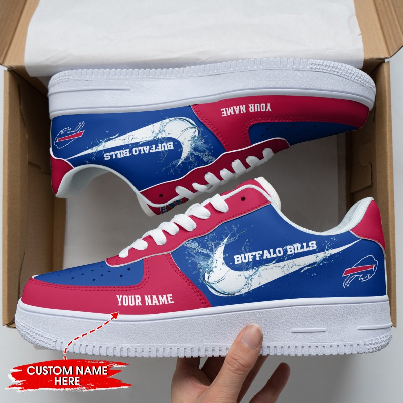 Buffalo Bills Personalized AF1 Shoes Back View