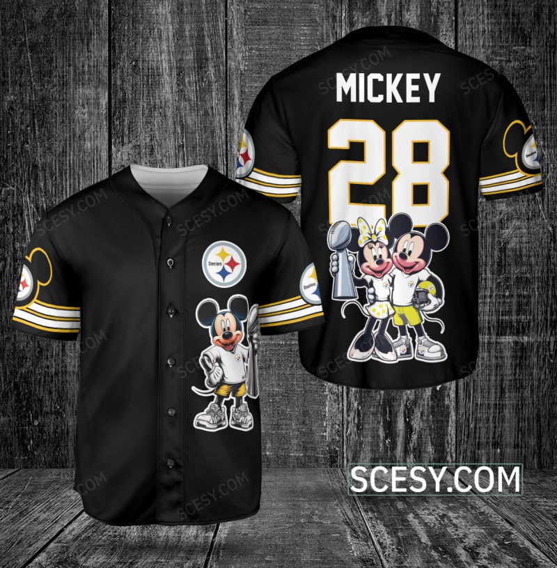 Minnie and Mickey Baseball Jersey