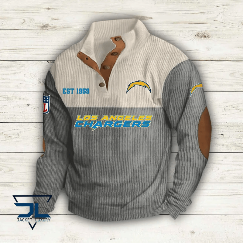 Colorful Stand Collar NFL Sweatshirt