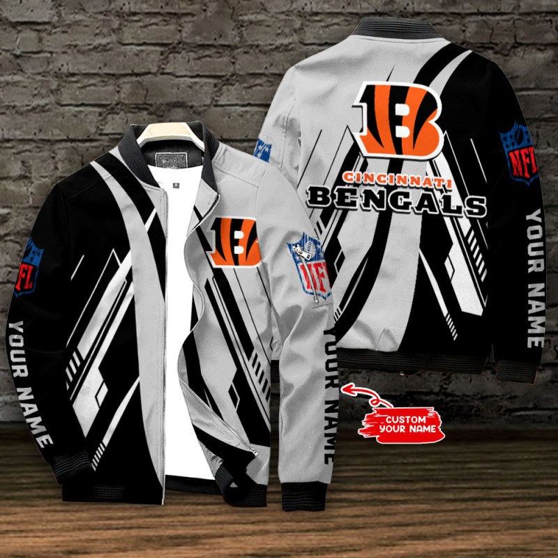 Cincinnati Bengals Personalized Bomber Jacket