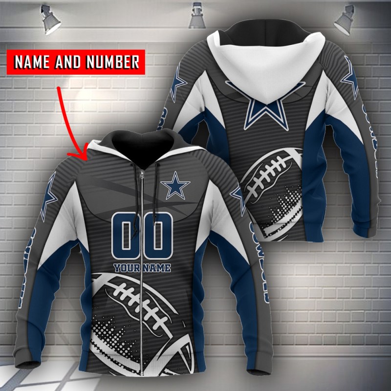 Dallas Cowboys Personalized Hoodie in Different View