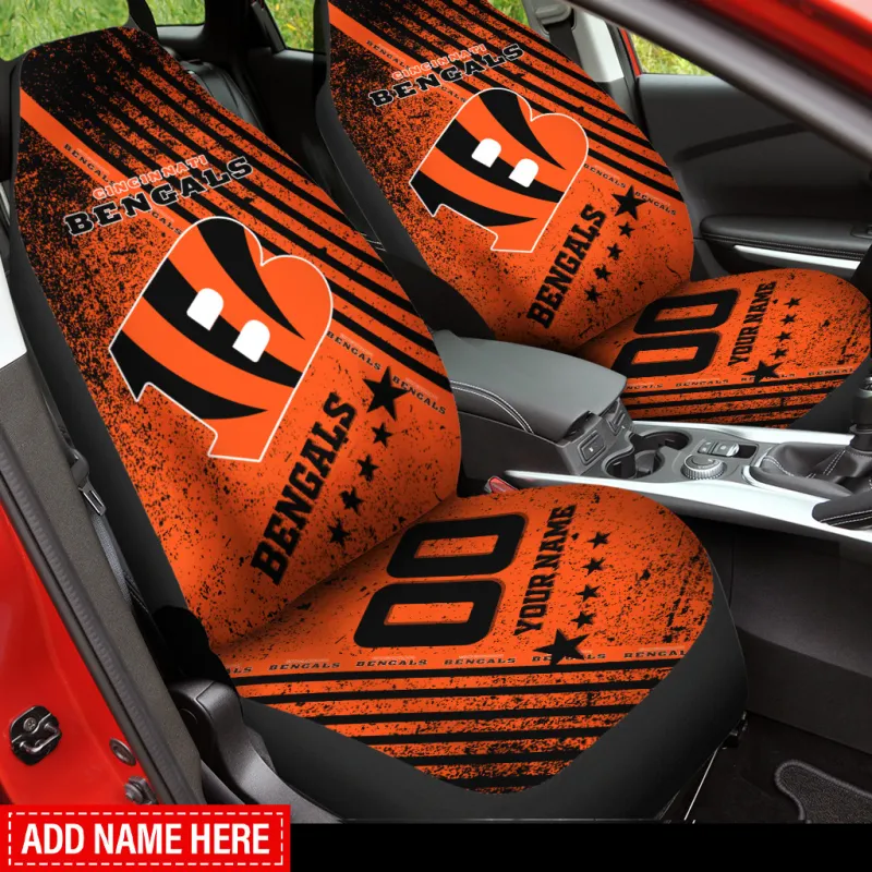 Cincinnati Bengals Personalized Car Seat Covers