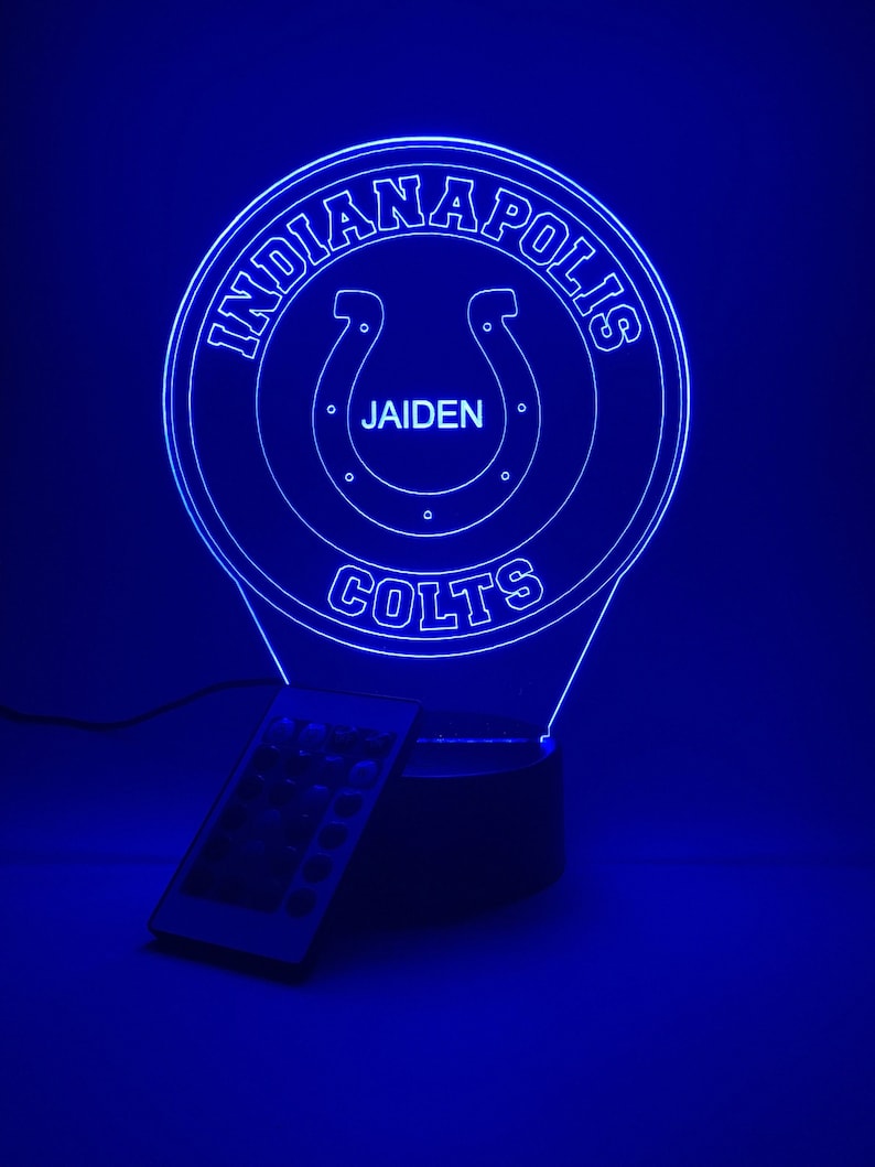 Indianapolis Colts Personalized 3D Lamp
