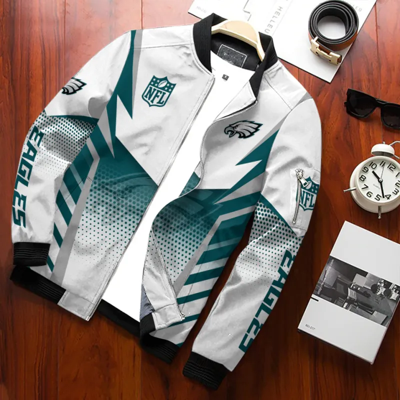 Philadelphia Eagles Bomber Jacket Detail