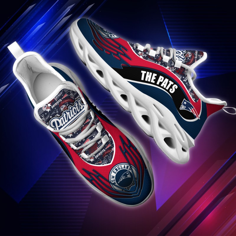 New England Patriots Yezy Running Sneakers Side