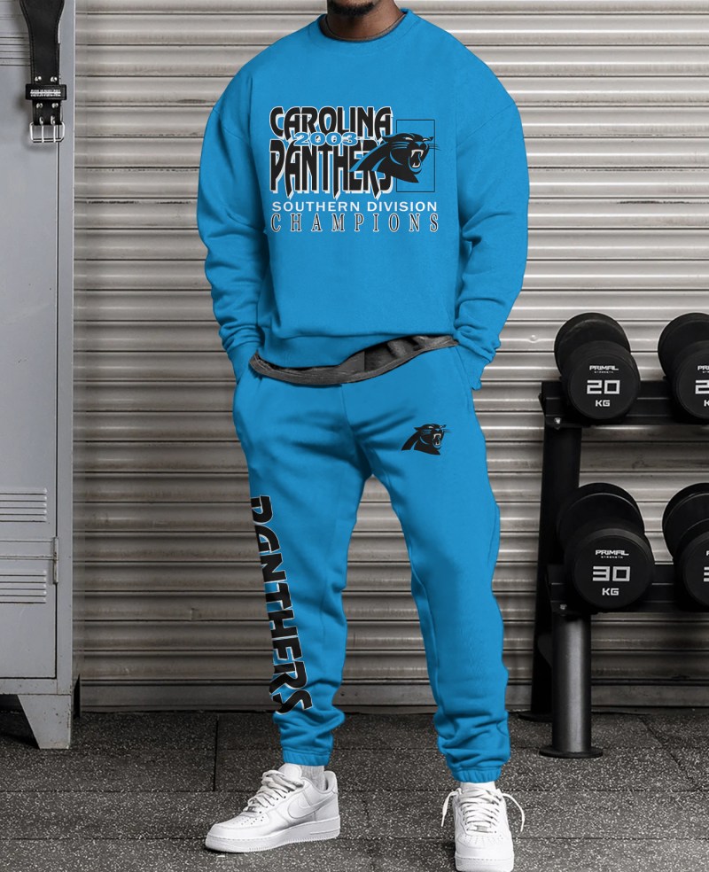 Carolina Panthers Combo 3D Sweatsuit