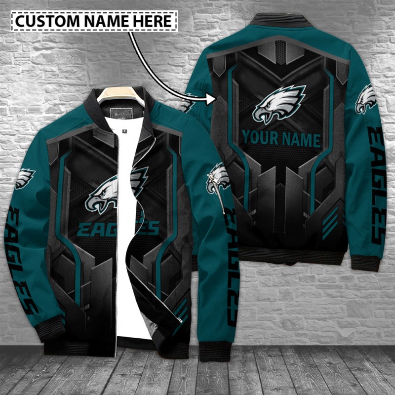 Philadelphia Eagles Personalized Bomber Jacket